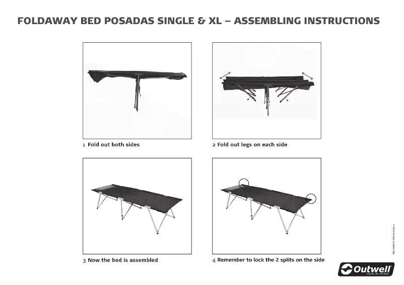 Page 1 de la notice Manuel utilisateur Outwell Posadas XL