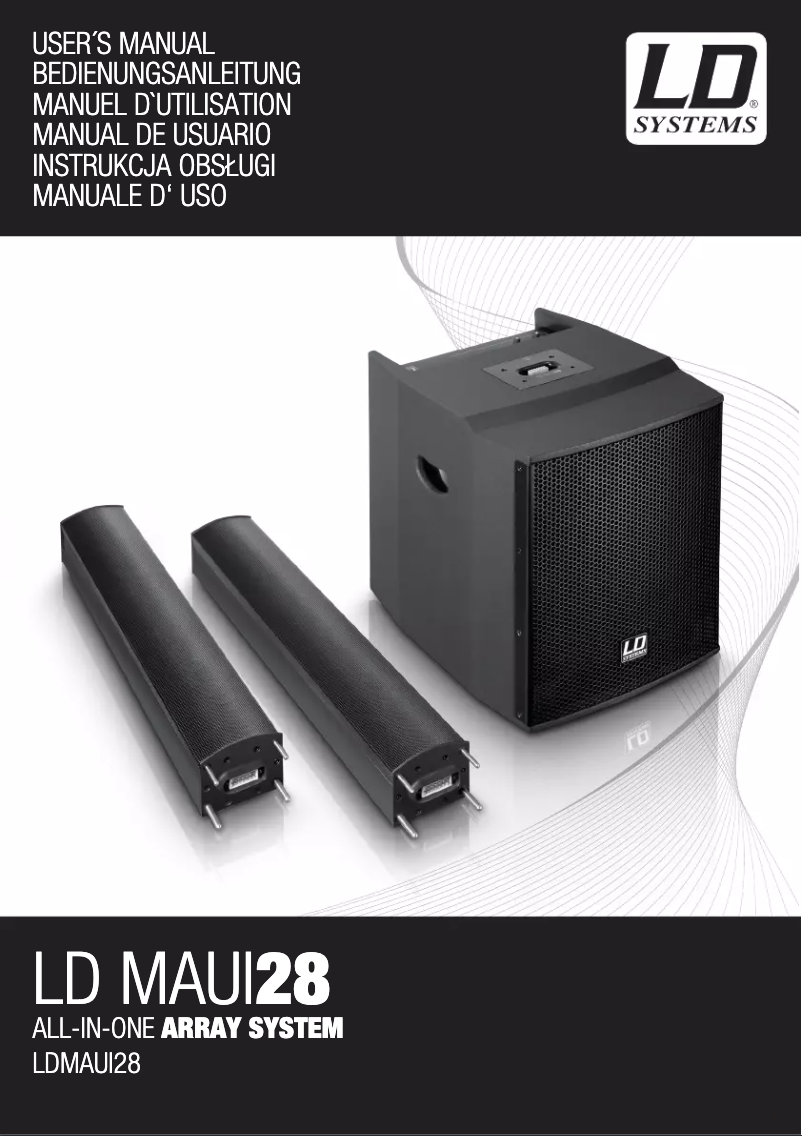 Page 1 de la notice Manuel utilisateur LD Systems LDMAUI28