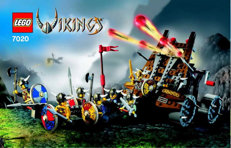 Page 1 de la notice Consignes visuelles Lego Vikings 7020