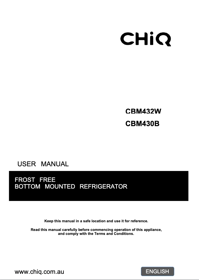 Página 1 del manual Manual de usuario CHiQ CBM432W