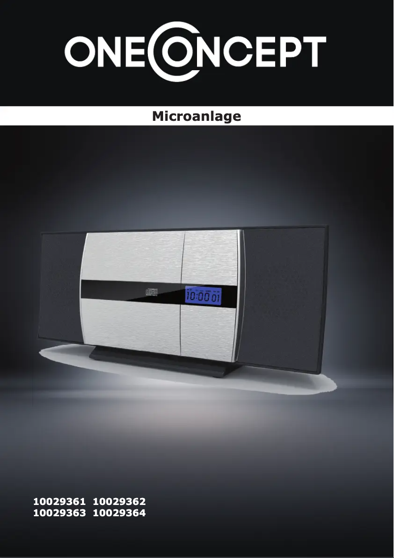 Page 1 de la notice Manuel utilisateur OneConcept V 15BT 10029361