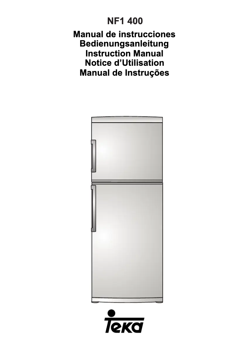 Page 1 de la notice Manuel utilisateur Teka NF1 400