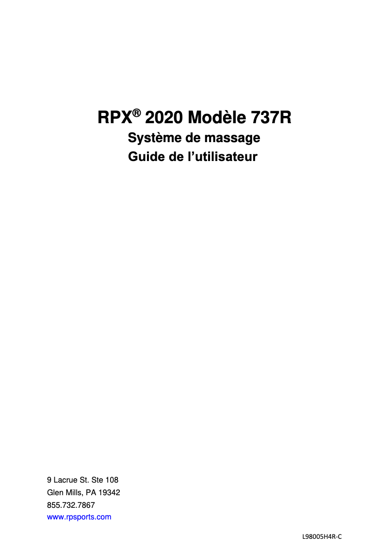 Página 1 del manual Manual de usuario Therabody RecoveryAir PRO