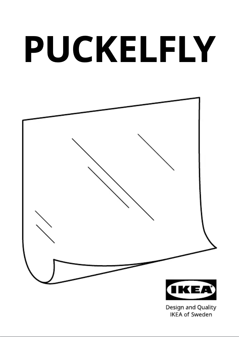 Page 1 de la notice Manuel utilisateur Ikea PUCKELFLY 205.836.19
