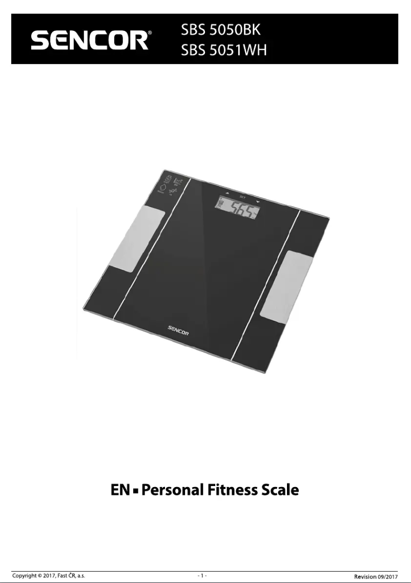 Página 1 del manual Manual de usuario Sencor SBS 5051BK