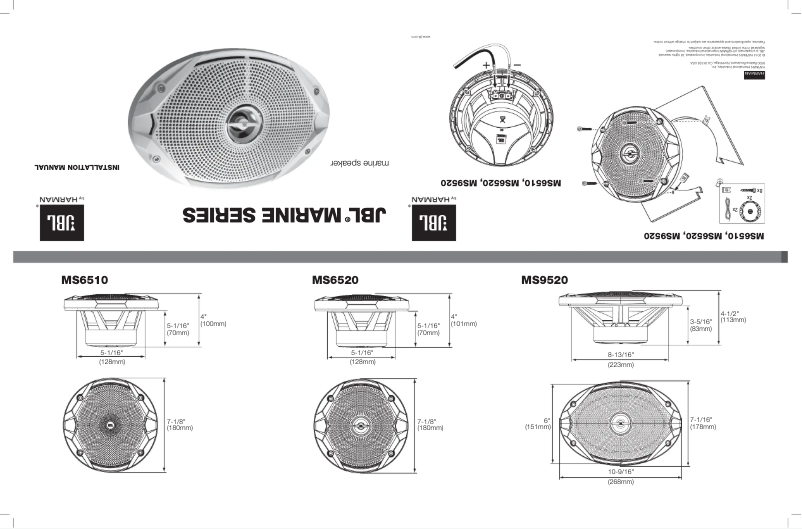 Page 1 de la notice Mode d'emploi JBL MS6520