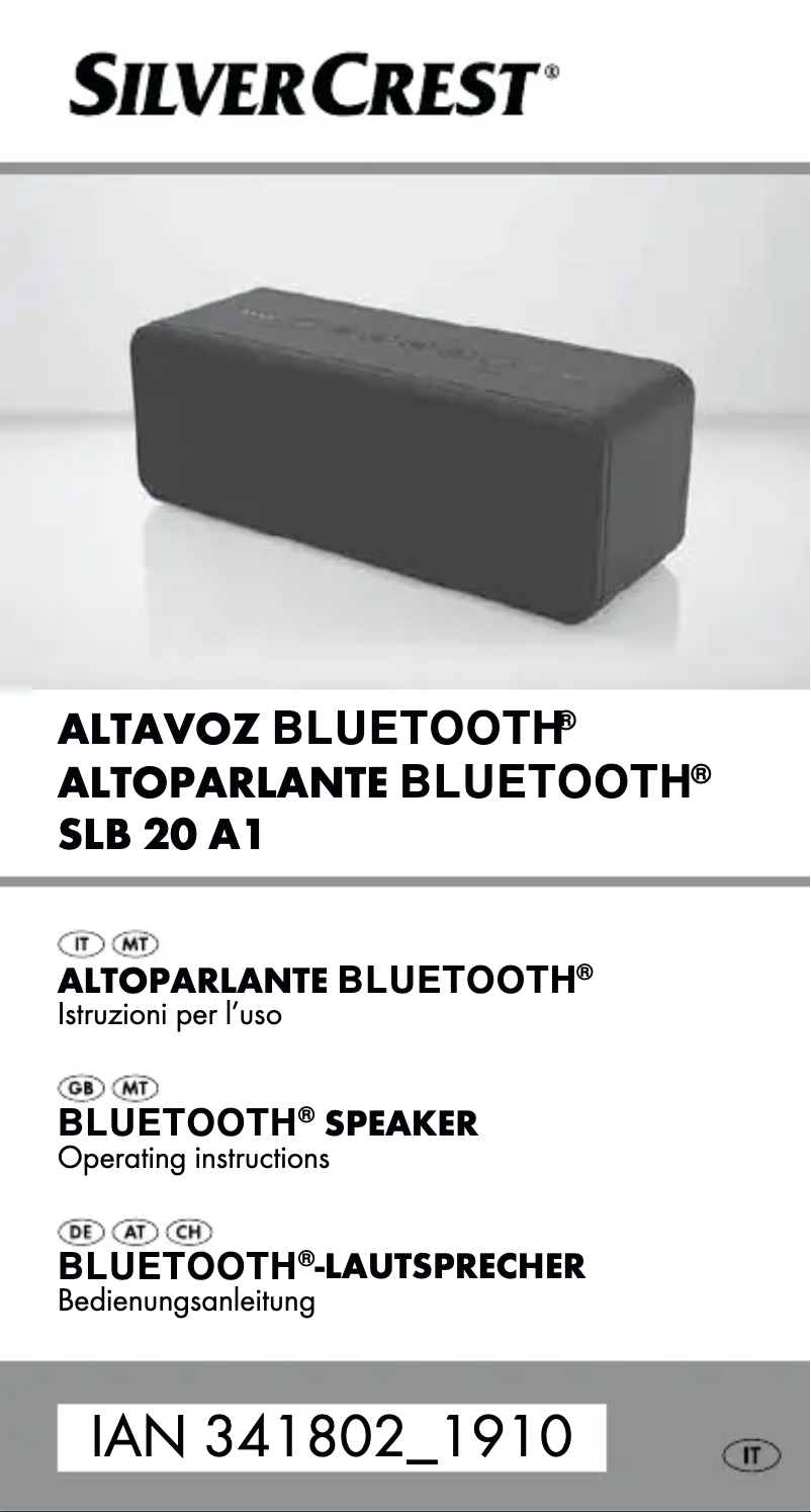 Page 1 de la notice Manuel utilisateur SilverCrest SLB 20 A1