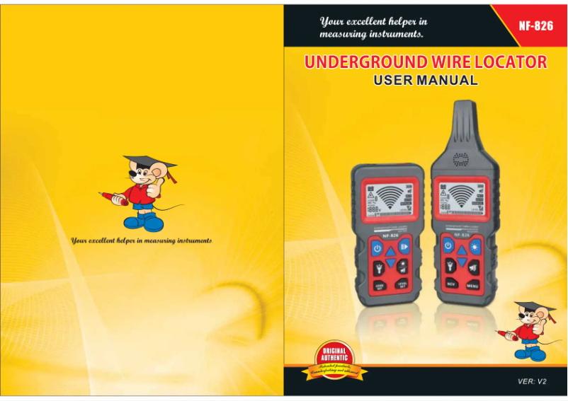 Page 1 de la notice Manuel utilisateur Noyafa NF-826