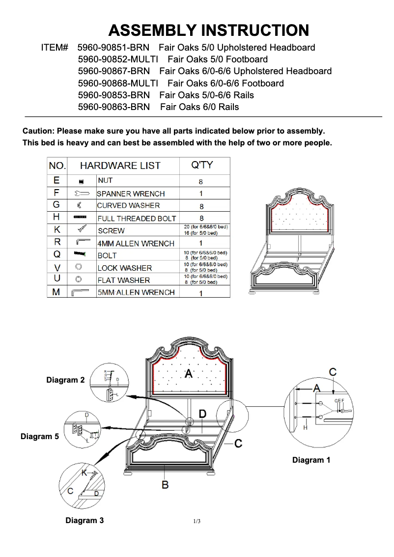 Page 1 de la notice Manuel utilisateur Hooker 5960-90866-MULTI