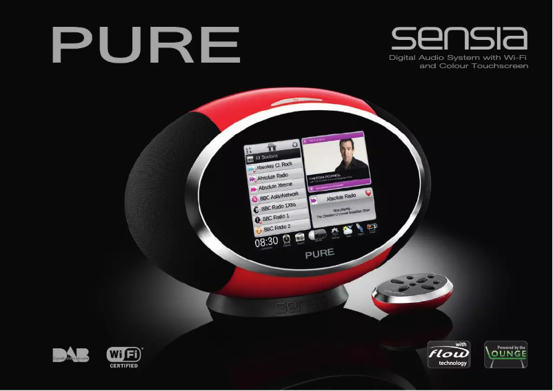 Page 1 de la notice Manuel utilisateur Pure Sensia