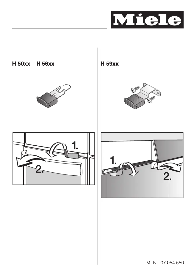 Page 1 de la notice Manuel utilisateur Miele H 5981 BP Marine