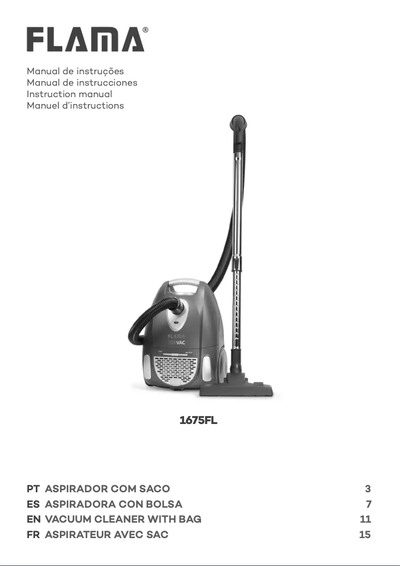 Page 1 de la notice Manuel utilisateur Flama 1675FL