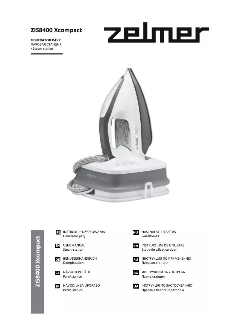 Página 1 del manual Manual de usuario Zelmer ZIS8400 Xcompact