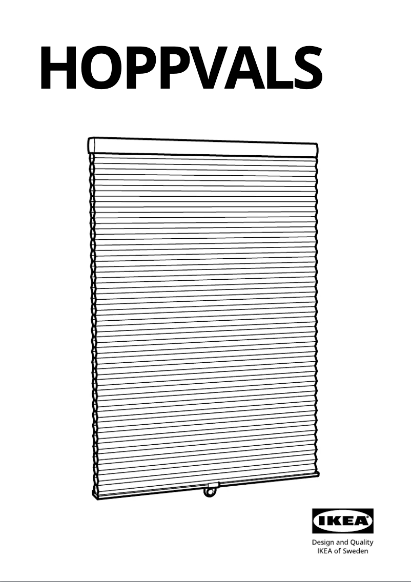 Page 1 de la notice Manuel utilisateur Ikea HOPPVALS 304.809.51