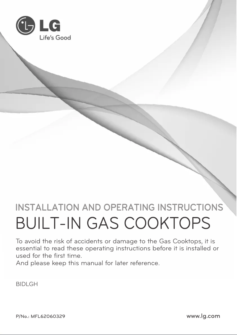 Page 1 de la notice Manuel utilisateur LG BIDLGH