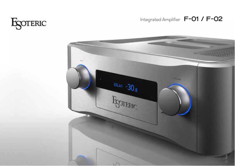 Page 1 de la notice Catalogue Esoteric F-02