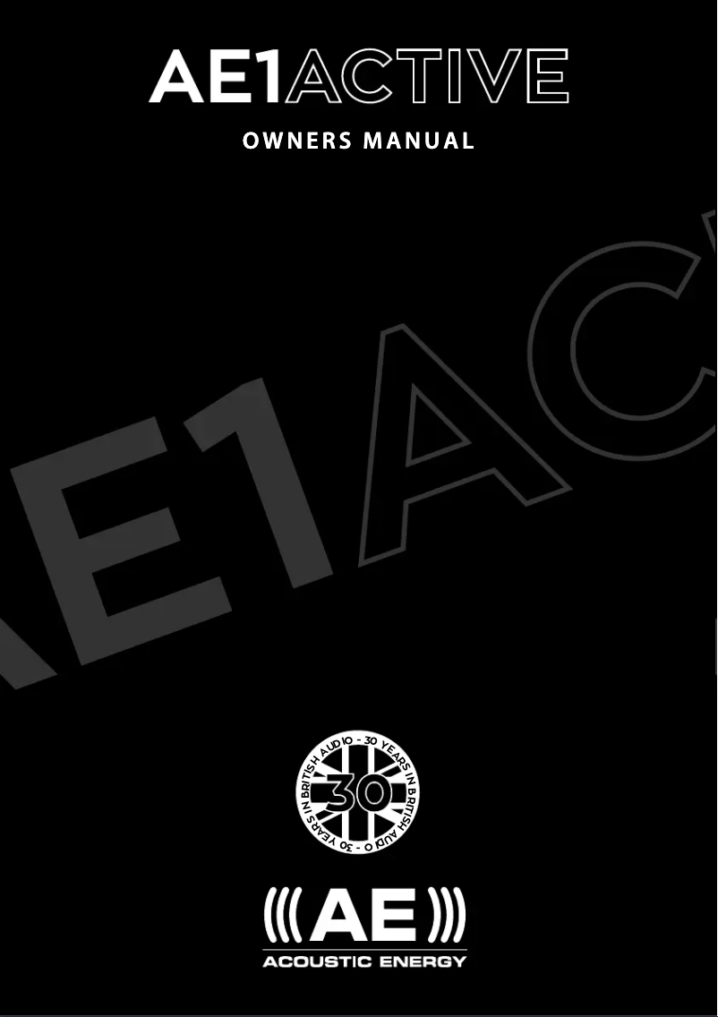 Page 1 de la notice Manuel utilisateur Acoustic Energy AE1 Active