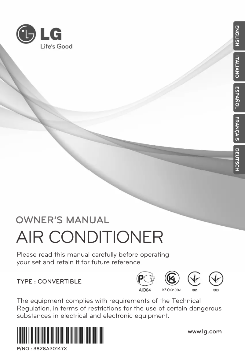 Page 1 of the manual User Manual LG AVNH09GELAD