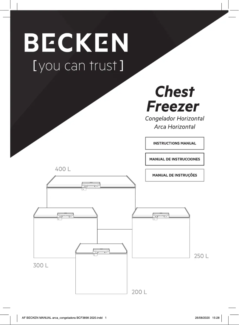 Page 1 de la notice Manuel utilisateur Becken BCF5427