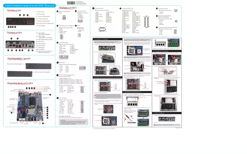Page 1 de la notice Manuel utilisateur Shuttle D 8100XA