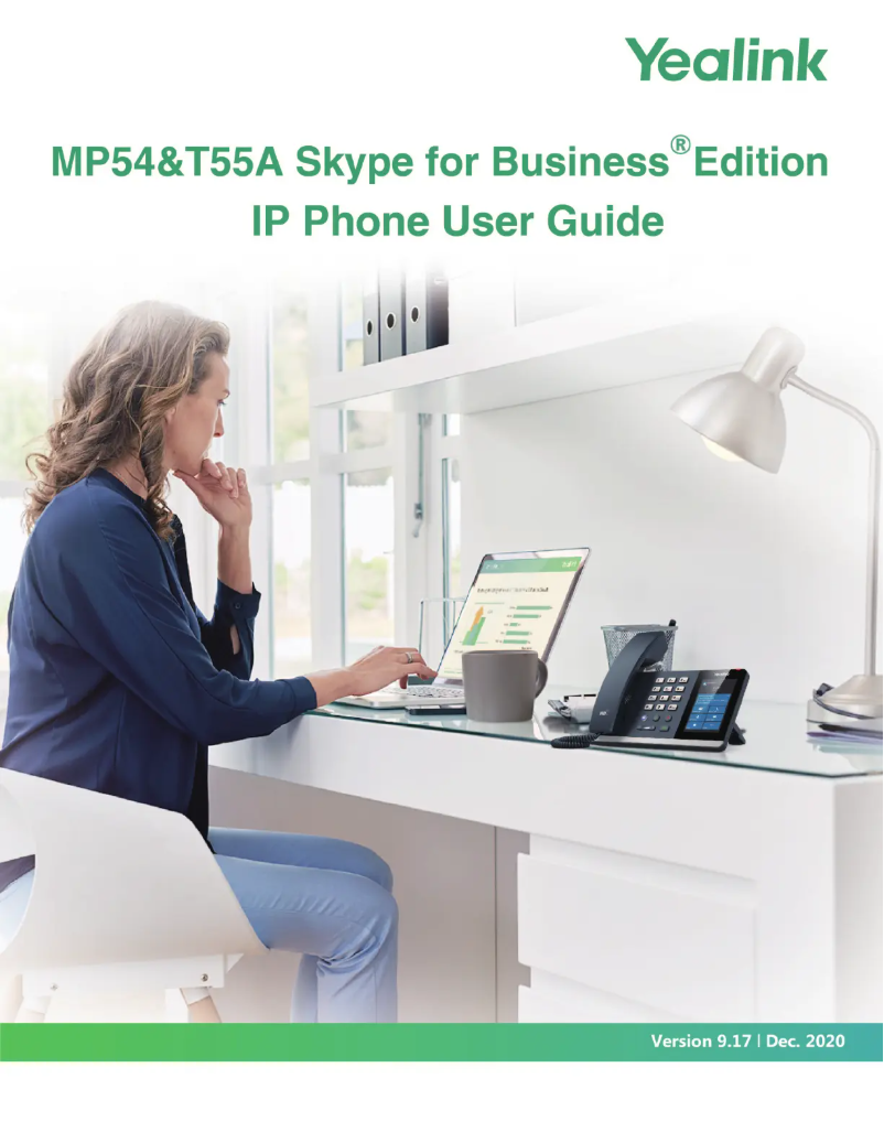Page 1 de la notice Manuel utilisateur Yealink Microsoft MP54