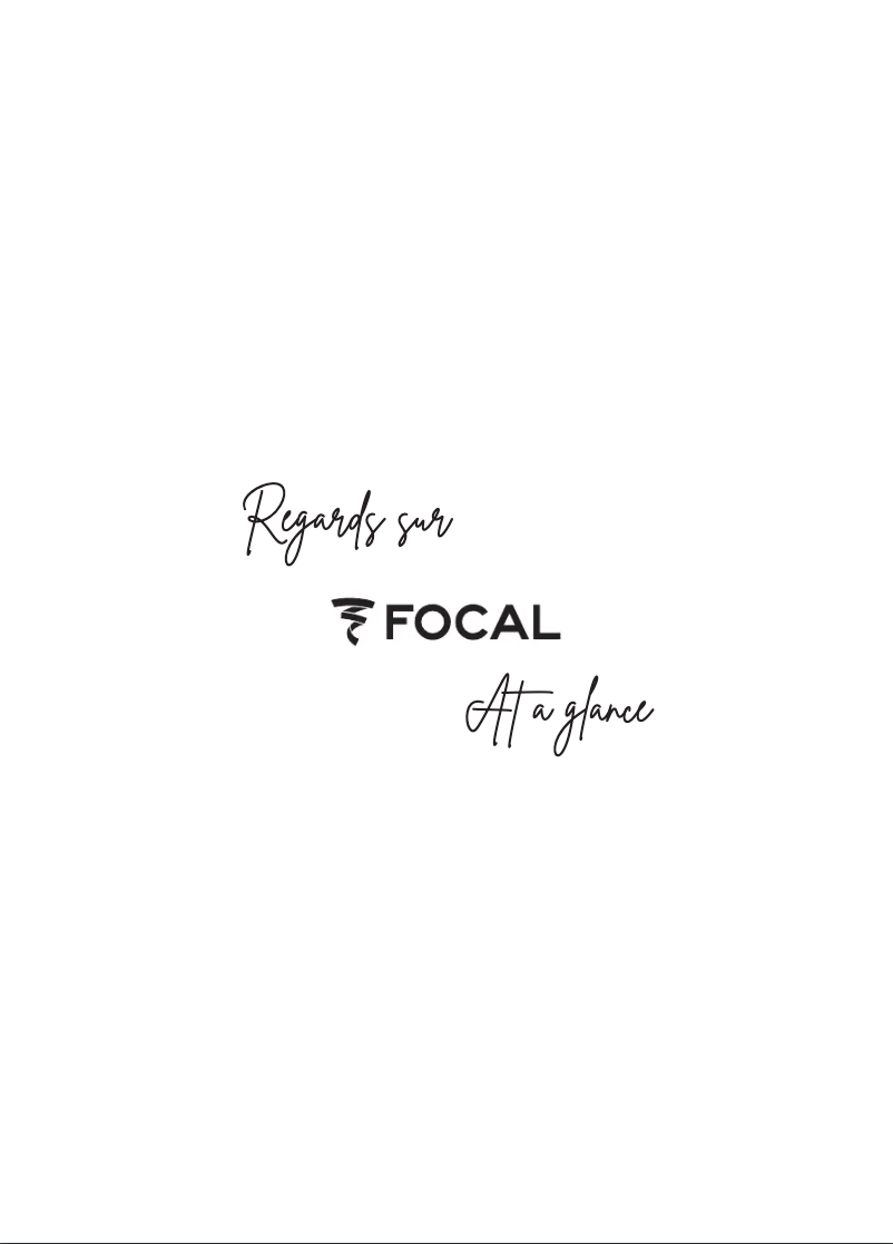 Page 1 de la notice Brochure Focal Sopra 2