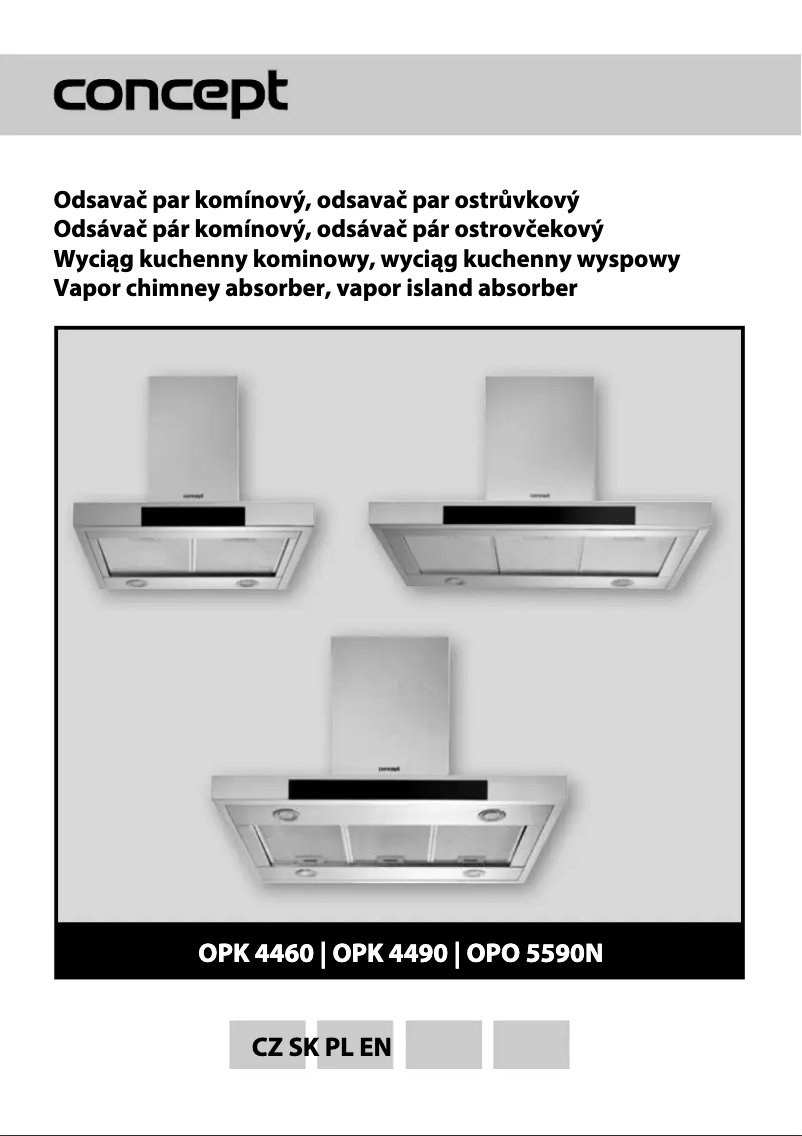 Página 1 del manual Manual de usuario Concept OPO5590n