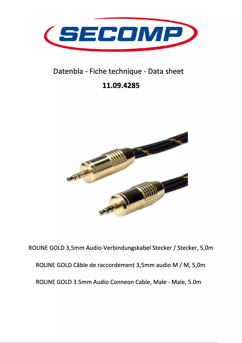 Página 1 del manual Manual de usuario Roline 11.09.4285