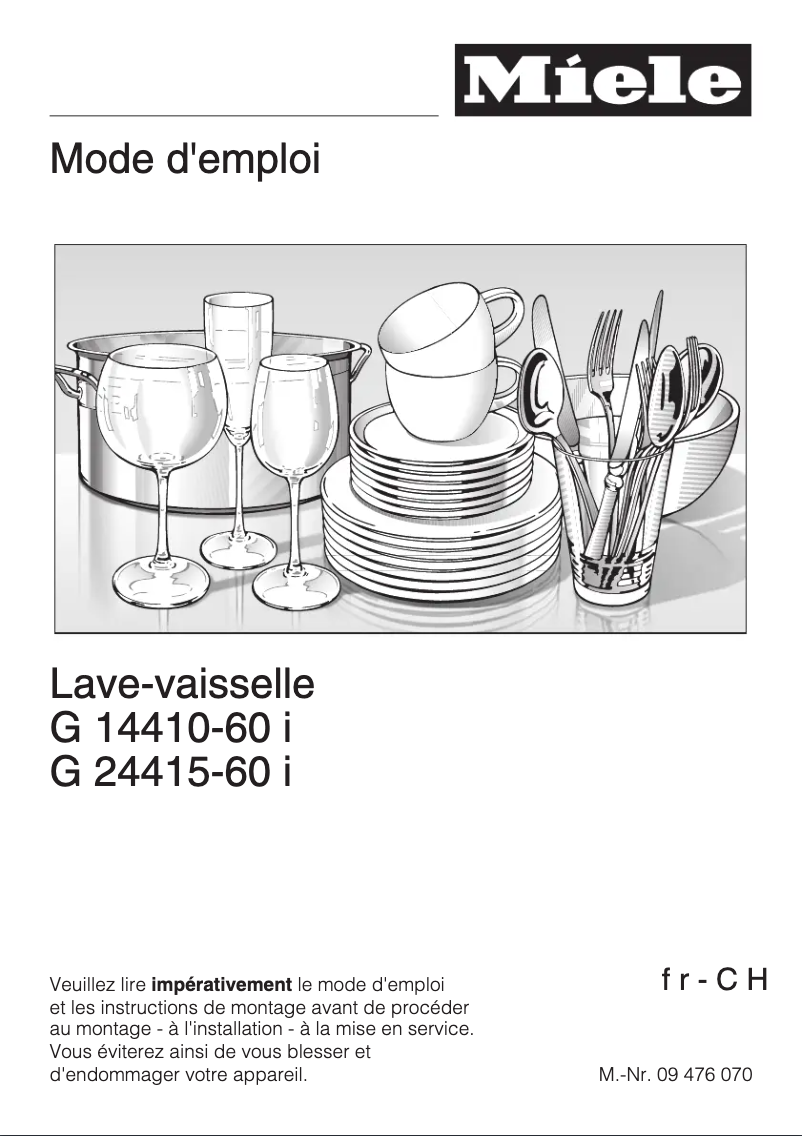 Página 1 del manual Manual de usuario Miele G 24415-60 i