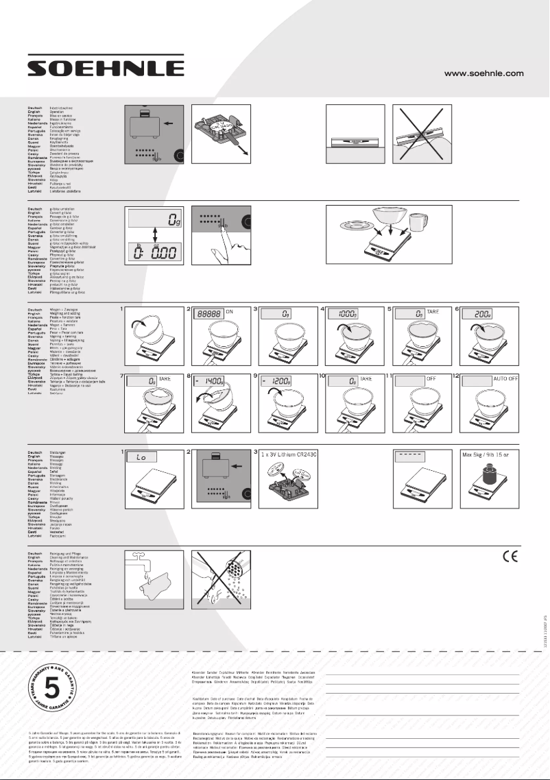 Page 1 de la notice Manuel utilisateur Soehnle Bretagne 67060 1