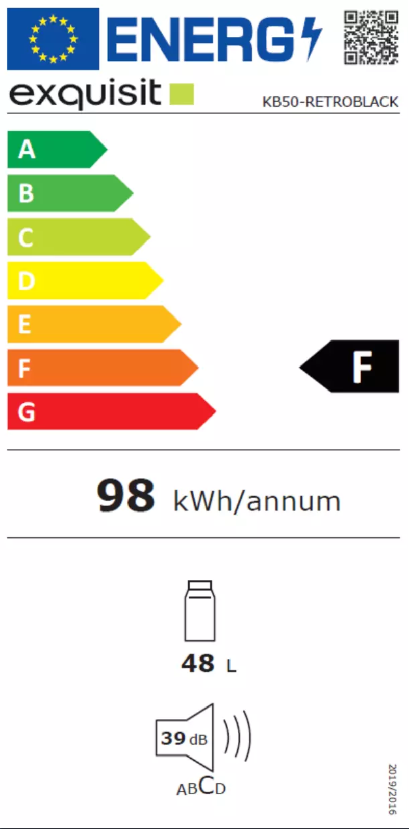 Page 1 de la notice Manuel utilisateur Exquisit KB50-RETROBLACK