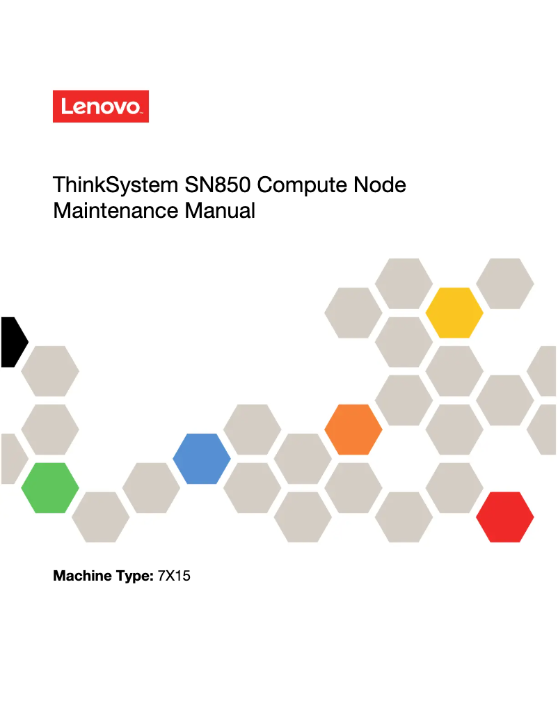 Page 1 de la notice Manuel utilisateur Lenovo ThinkSystem SN850