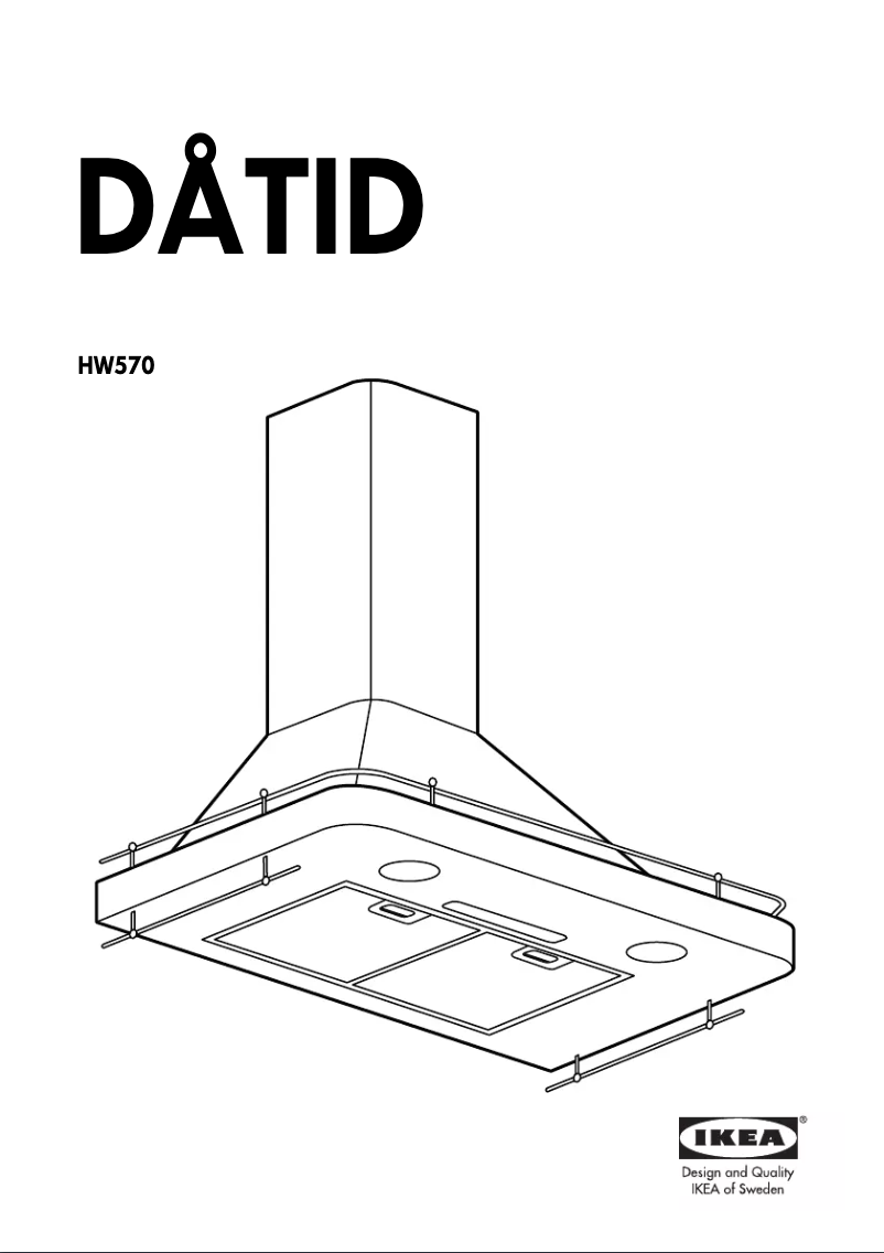 Page 1 de la notice Manuel utilisateur Ikea DATID HW570