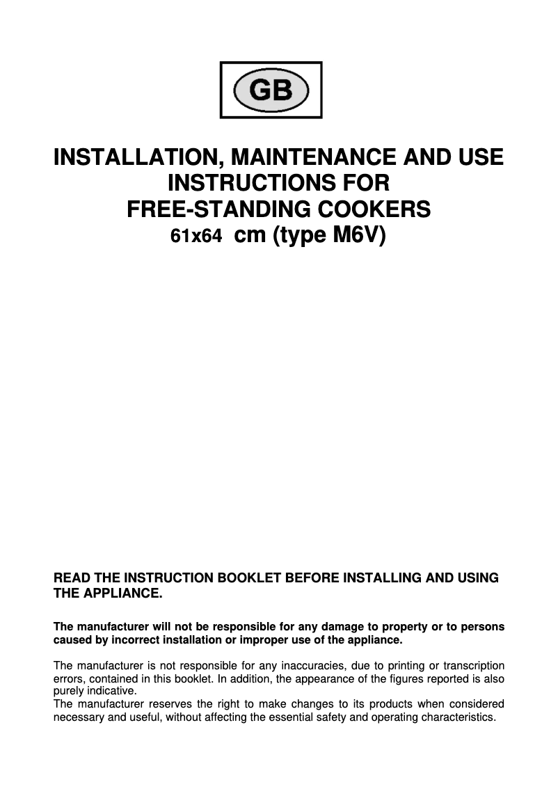 Page 1 de la notice Manuel utilisateur Bertazzoni X60 4 MFE X