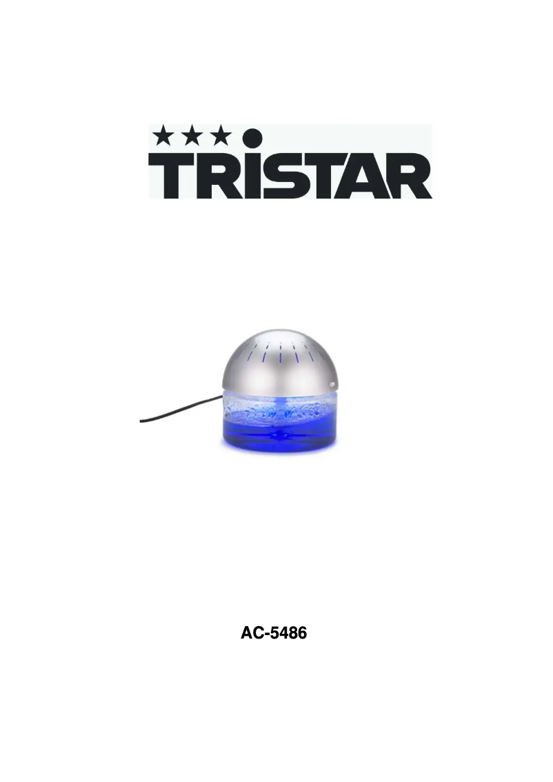 Página 1 del manual Manual de usuario TriStar AC-5486