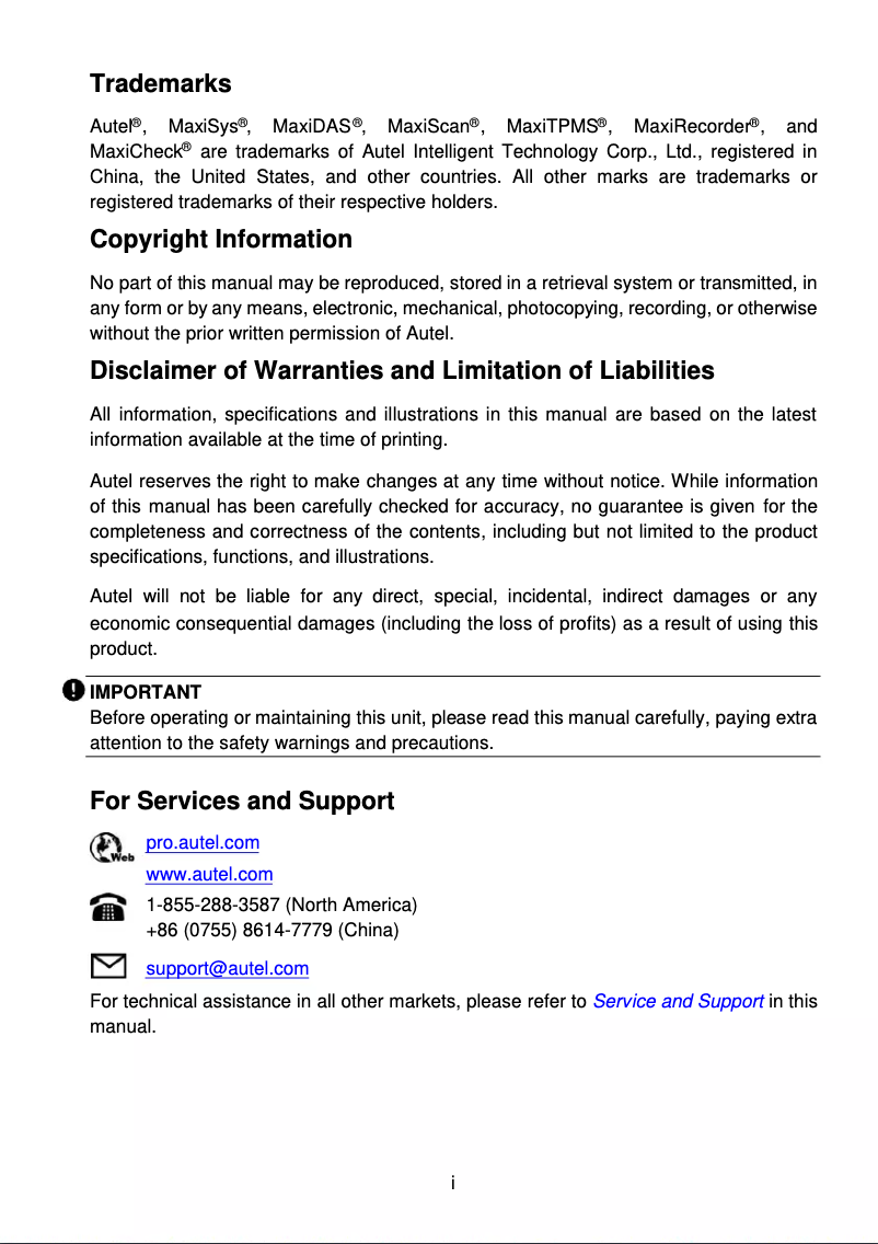 Page 1 de la notice Manuel utilisateur Autel MaxiAP AP2500