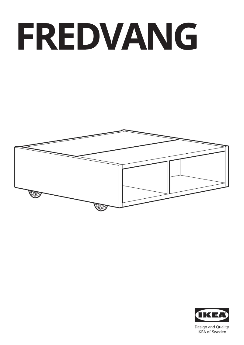 Page 1 de la notice Manuel utilisateur Ikea FREDVANG 904.936.39