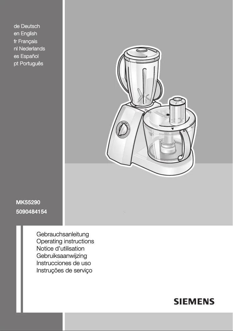 Page 1 de la notice Manuel utilisateur Siemens MK55290
