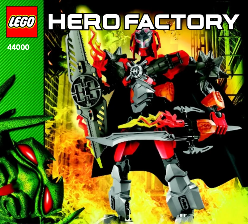 Page 1 de la notice Manuel utilisateur Lego Hero Factory 44000