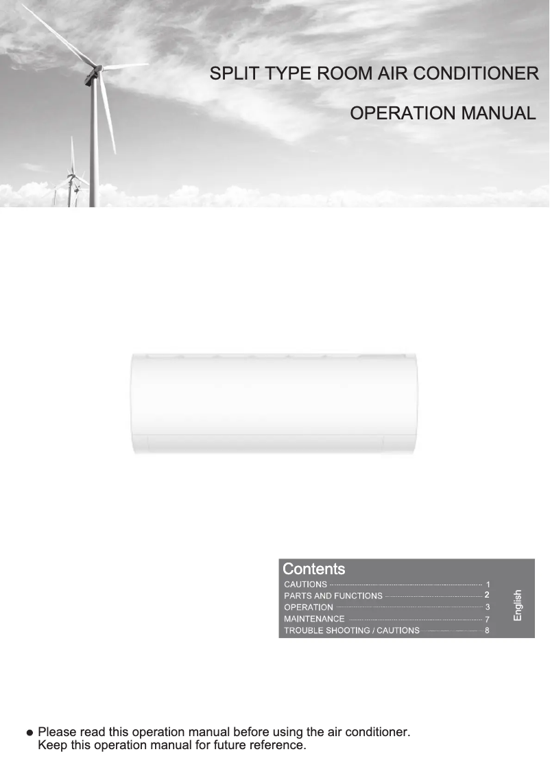 Page 1 de la notice Manuel utilisateur Haier Smart UV Inverter-24K