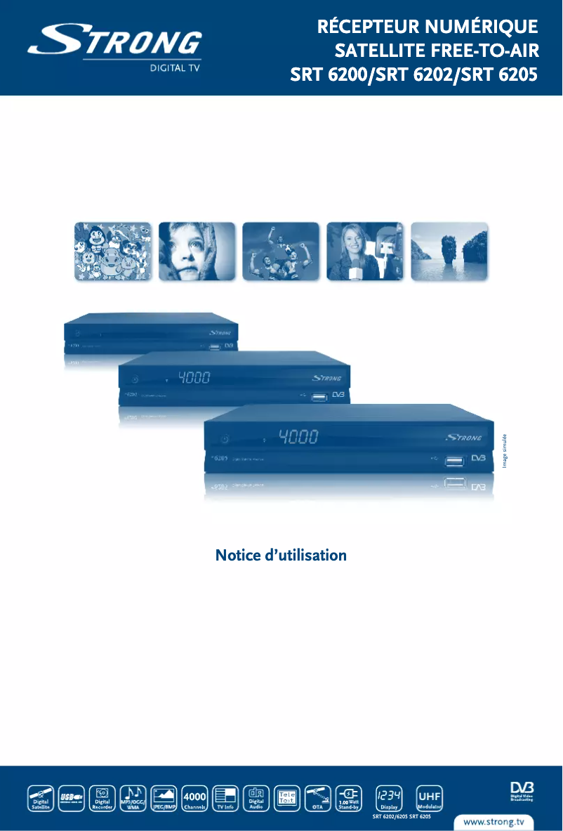 Page 1 de la notice Manuel utilisateur Strong SRT 6202