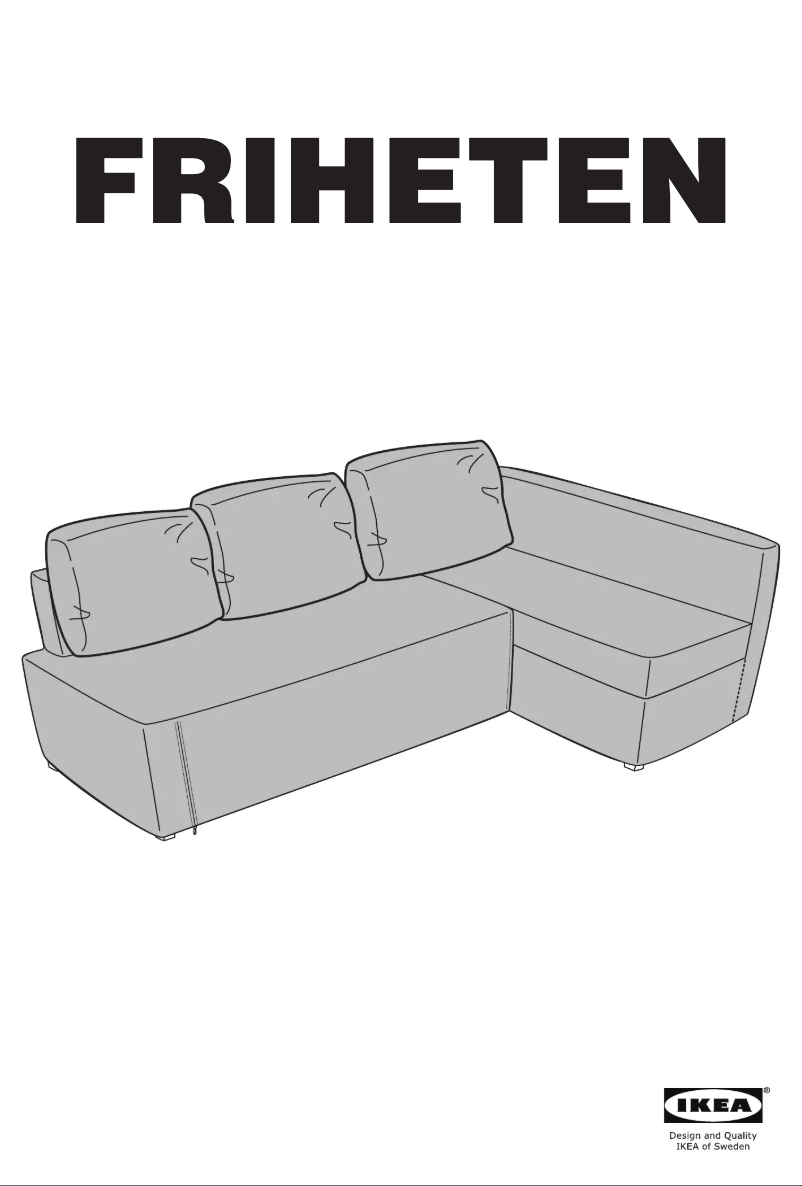 Page 1 de la notice Manuel utilisateur Ikea FRIHETEN 904.684.37