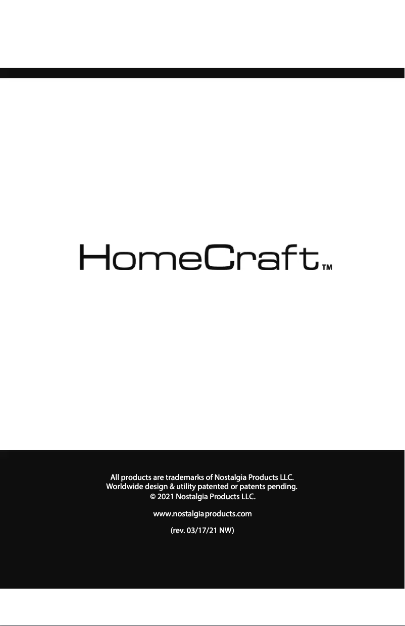 Page 1 de la notice Manuel utilisateur HomeCraft HCFP8SS