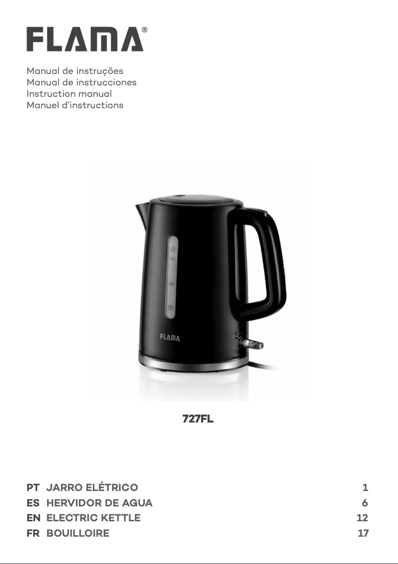 Page 1 de la notice Manuel utilisateur Flama 727FL