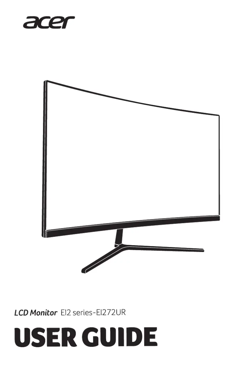 Page 1 de la notice Guide de démarrage rapide Acer EI272URP