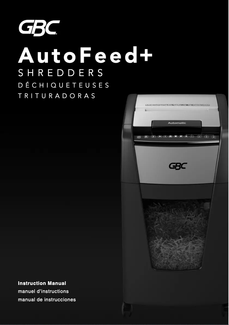 Page 1 de la notice Manuel utilisateur GBC AutoFeed+