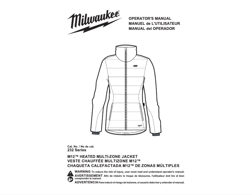 Page 1 de la notice Manuel utilisateur Milwaukee M12 232-21