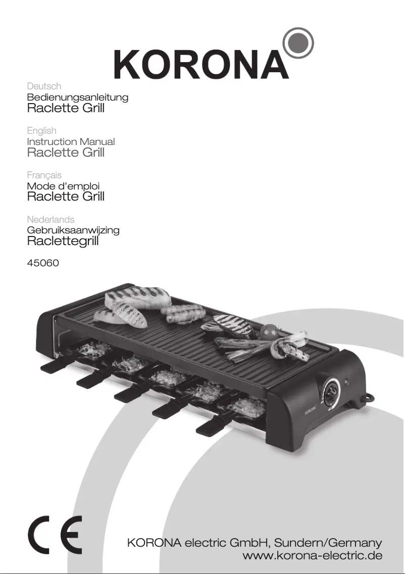 Page 1 de la notice Manuel utilisateur Korona 45060