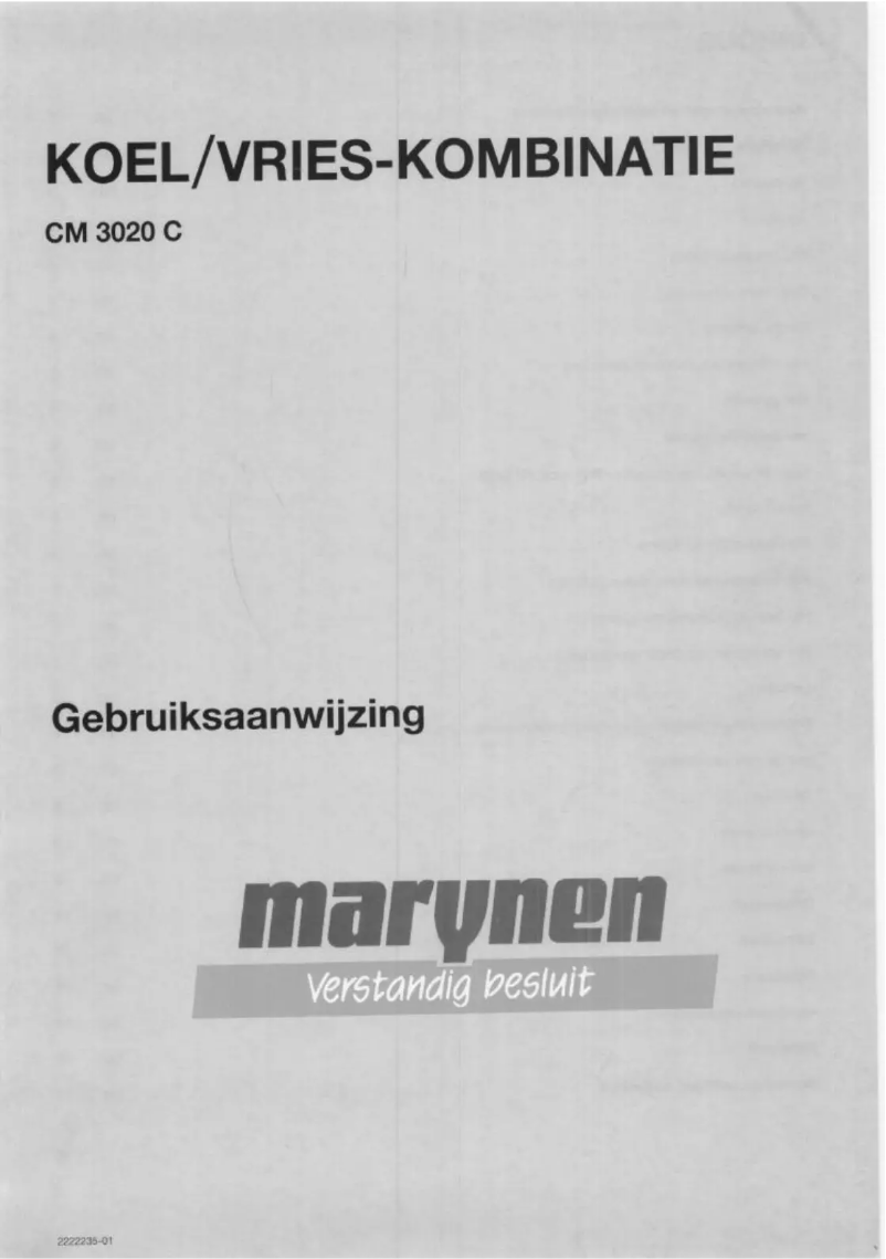 Page 1 de la notice Manuel utilisateur Marynen CM 3020 C