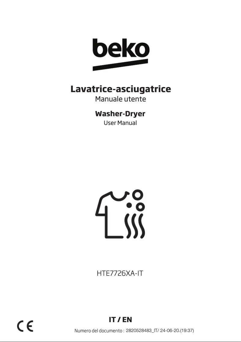 Page 1 de la notice Mode d'emploi Beko HTE7726XA-IT